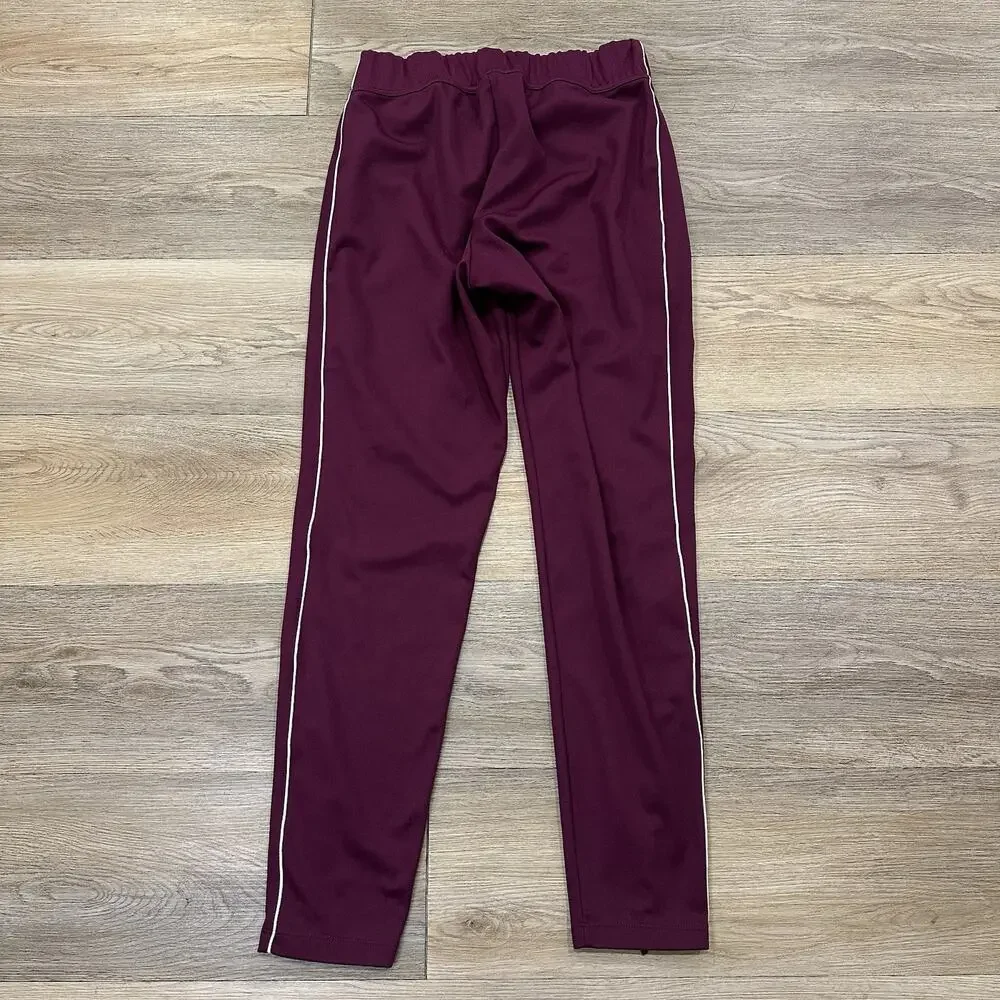 Nike Tennis Court Warm Up Pants Joggers Burgundy Women’s Small Training